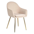 Eglo 424949 - ēdamistabas krēsls APALIT 87,5x57,5 cm krēmkrāsains/zeltains