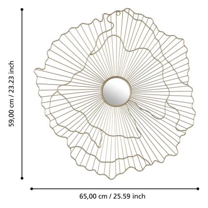 Eglo - Sienas spogulis 59x65 cm zelta