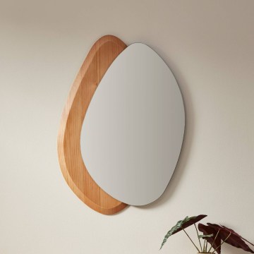Eglo 425049 - Sienas spogulis LIOMA 68x48 cm egle/bēšs