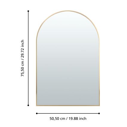 Eglo 425057 - zelta sienas spogulis AMBERY 75,5x50,5 cm