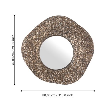 Eglo 425073 - Sienas spogulis TOAMASINA 76x80 cm bronzas krāsā