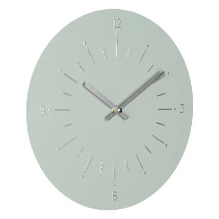 Eglo - Sienas pulkstenis 1xAA d. 30 cm zaļa