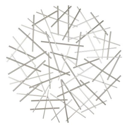 Eglo -  Sienas dekorācija d. 81 cm matēts hroms