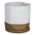 Eglo 426501 - Dekoratīvs grozs TOYAMA 40x35 cm balts/bēšs