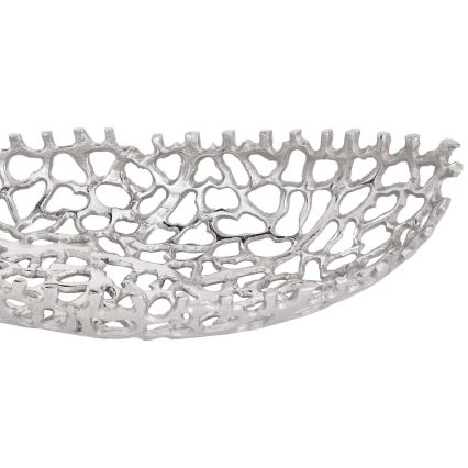Eglo - KOMPLEKTS 2x Dekoratīva paplāte 44/61 cm sudraba