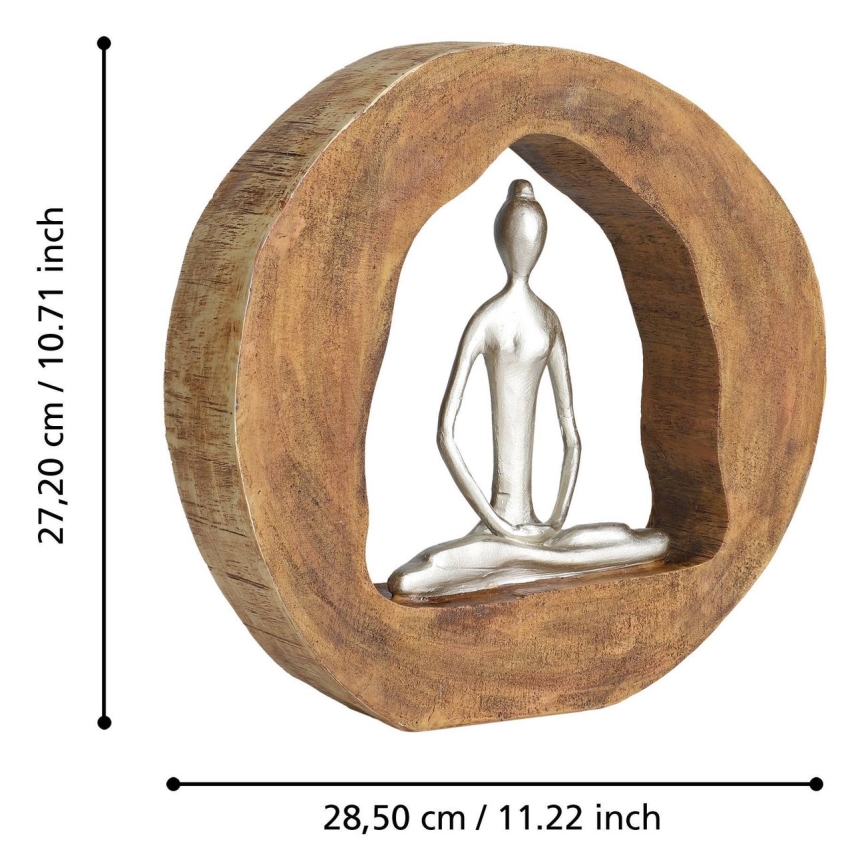 Eglo - Rotājums 27,2x28,5 cm koks/sveķi
