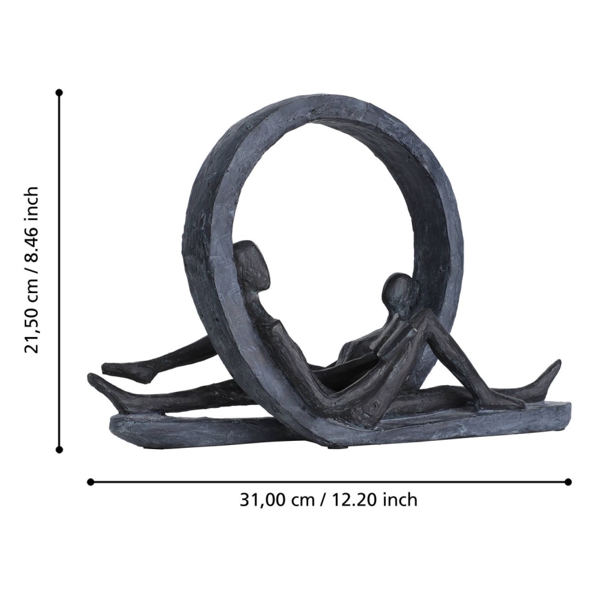 Eglo - Metāla rotājums 21,5x31 cm sveķi