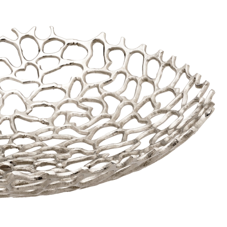 Eglo 427488 - Dekoratīvs trauks KIMITSU diam. 45 cm, sudraba krāsā