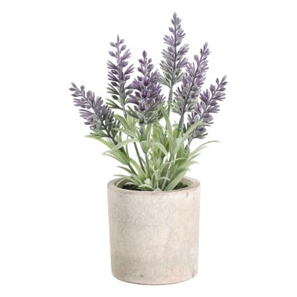 Eglo - Mākslīgais augs puķupodā 22x8 cm lavanda