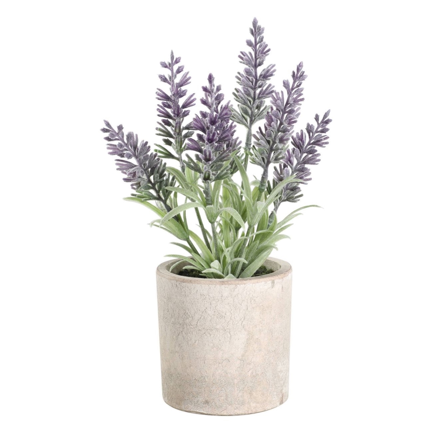 Eglo - Mākslīgais augs puķupodā 22x8 cm lavanda