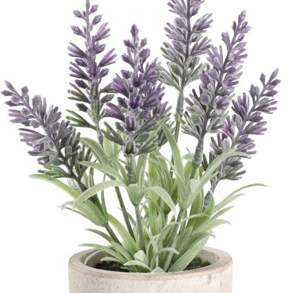 Eglo - Mākslīgais augs puķupodā 22x8 cm lavanda