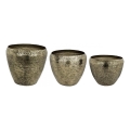 Eglo 428092 - Komplekts: 3 metāla vāzes OKAYAMA, 37 x 48 cm, bronzas krāsā