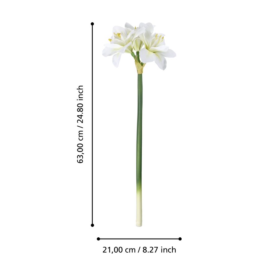 Eglo - Mākslīgā puķe 63 cm balta
