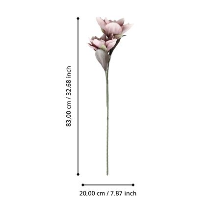 Eglo - Mākslīgā puķe 83 cm rozā