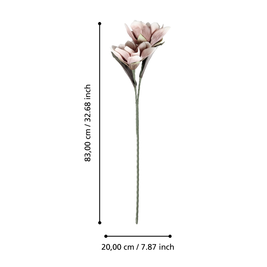 Eglo - Mākslīgā puķe 83 cm rozā