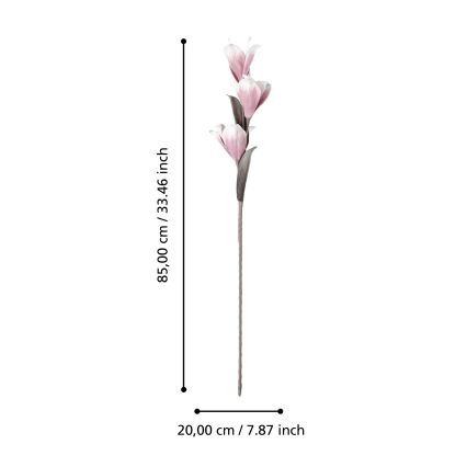 Eglo - Mākslīgā puķe 85 cm rozā
