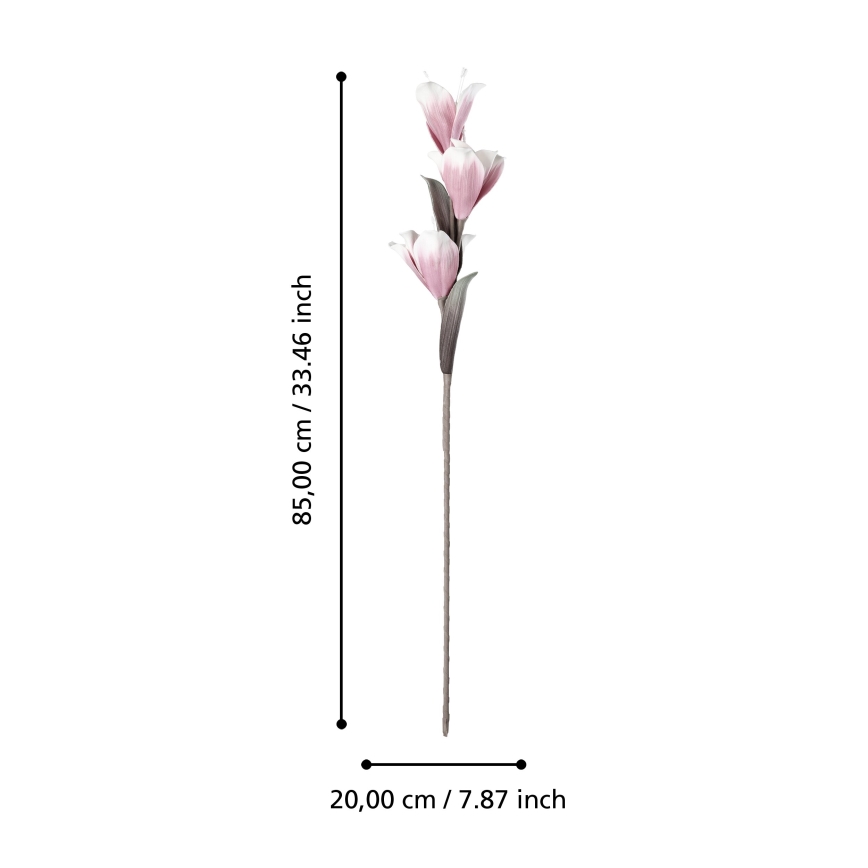 Eglo - Mākslīgā puķe 85 cm rozā