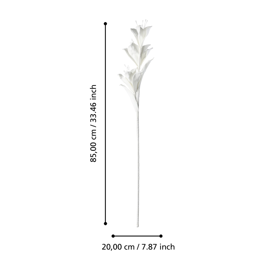 Eglo - Mākslīgā puķe 85 cm balta