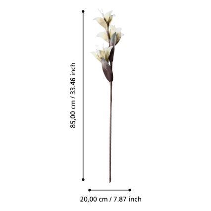 Eglo - Mākslīgā puķe 85 cm balta