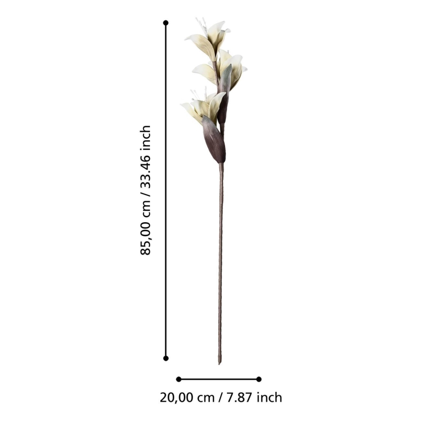 Eglo - Mākslīgā puķe 85 cm balta