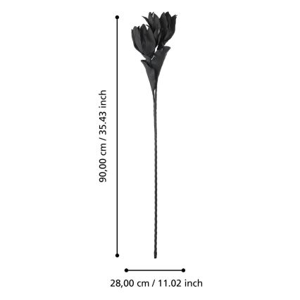 Eglo - Mākslīgā puķe 90 cm melna