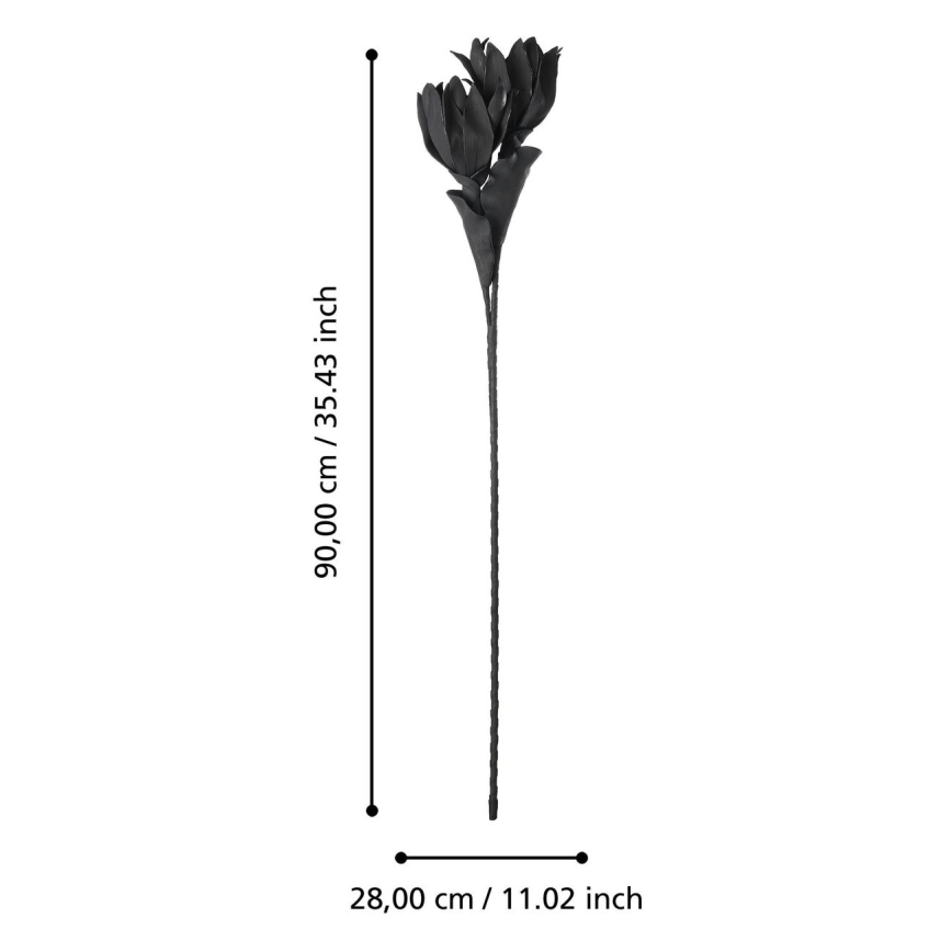 Eglo - Mākslīgā puķe 90 cm melna
