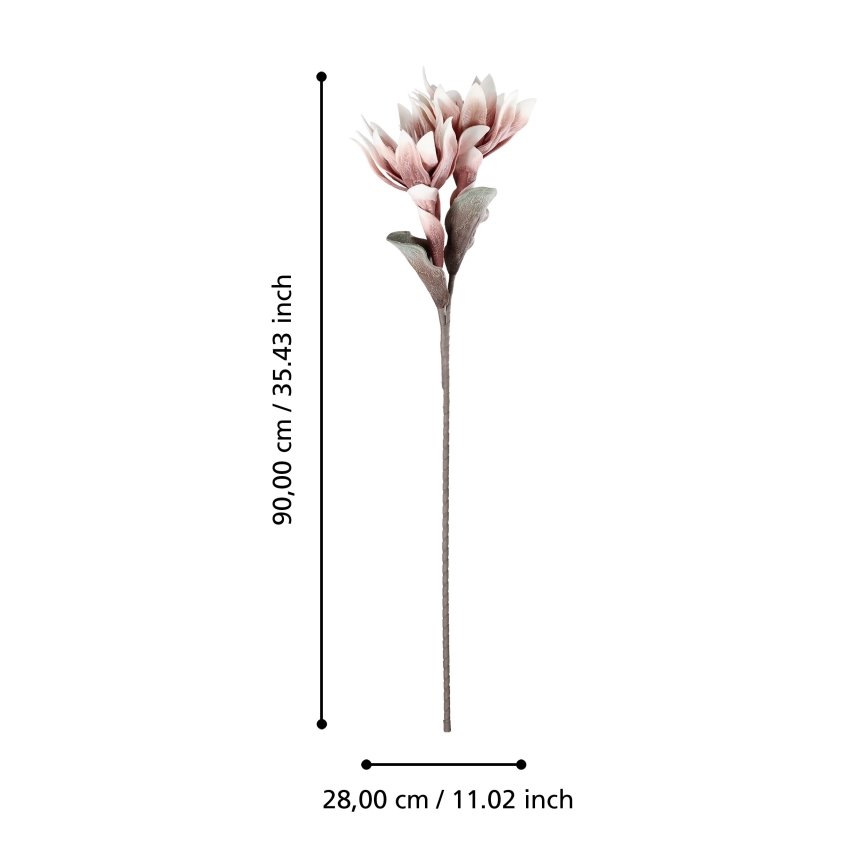 Eglo - Mākslīgā puķe 90 cm rozā