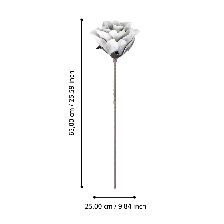 Eglo - Mākslīgā puķe 65 cm balta