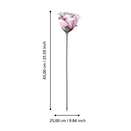 Eglo - Mākslīgā puķe 65 cm rozā