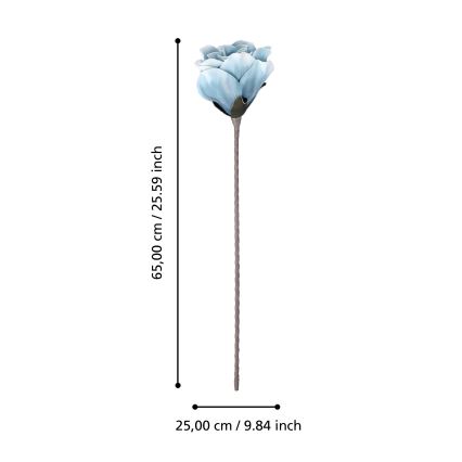 Eglo - Mākslīgā puķe 65 cm zila