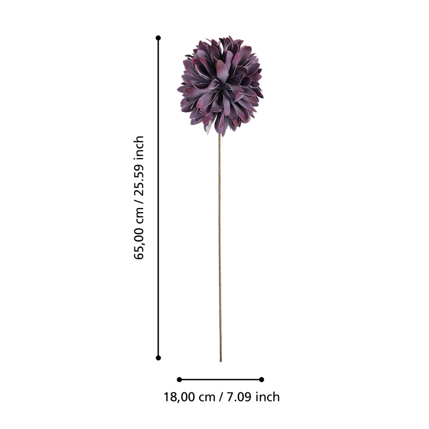 Eglo - Mākslīgā puķe 65 cm violeta