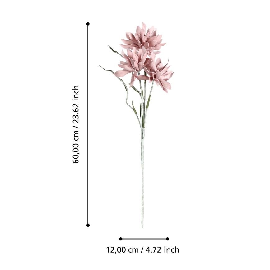 Eglo - Mākslīgā puķe 60 cm rozā
