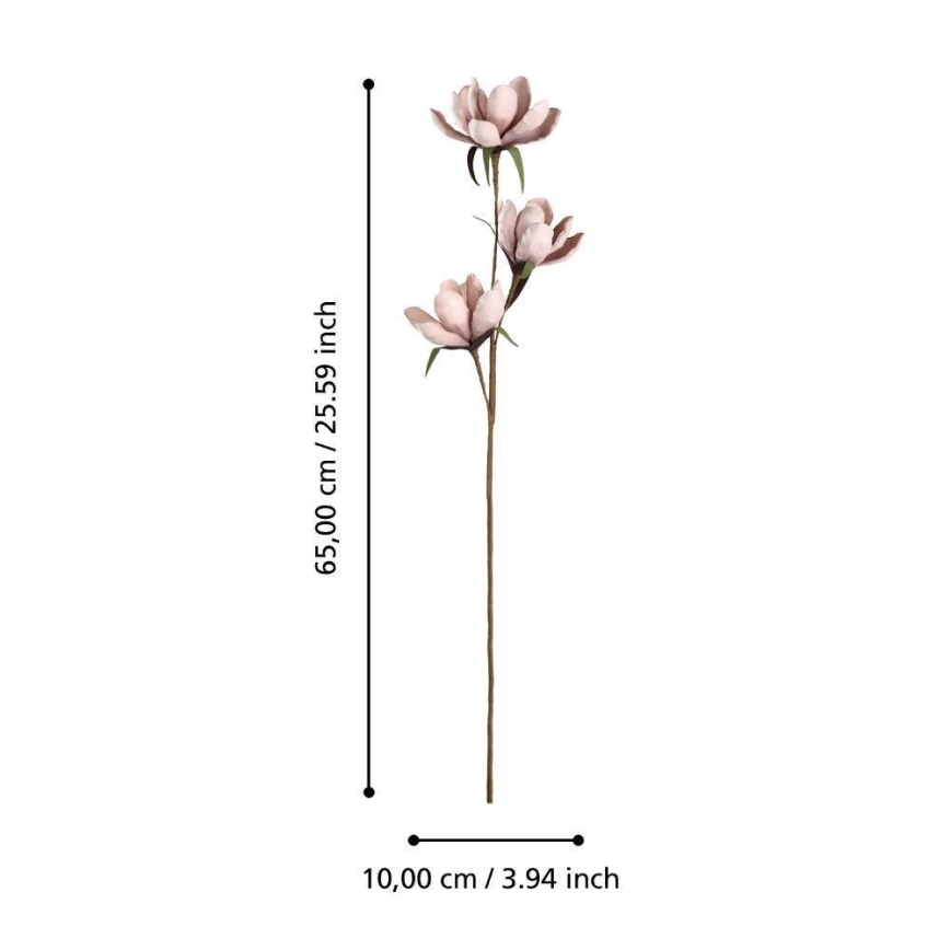 Eglo - Mākslīgā puķe 65 cm rozā