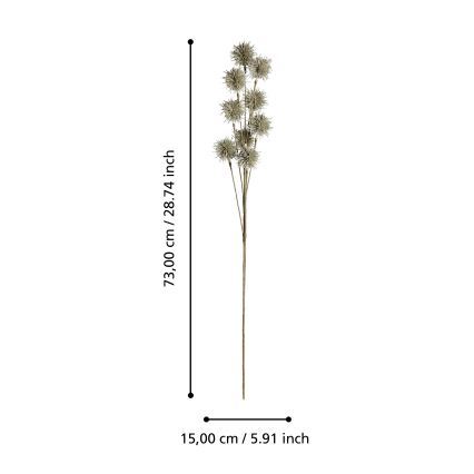 Eglo - Mākslīgā puķe 73 cm zelta