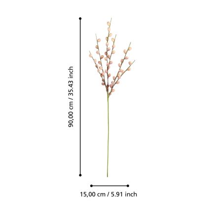 Eglo - Mākslīgā puķe 90 cm rozā