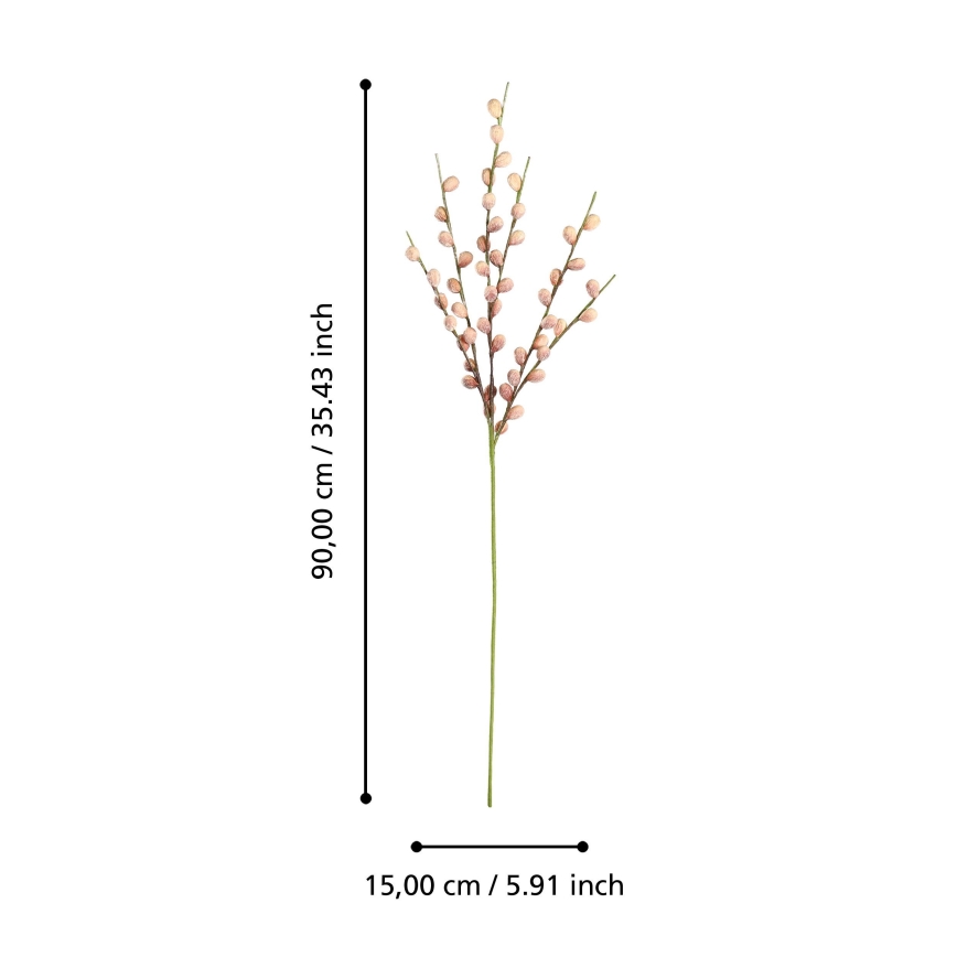 Eglo - Mākslīgā puķe 90 cm rozā