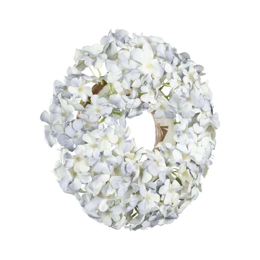Eglo - Mākslīgo ziedu vainags d. 35 cm zila