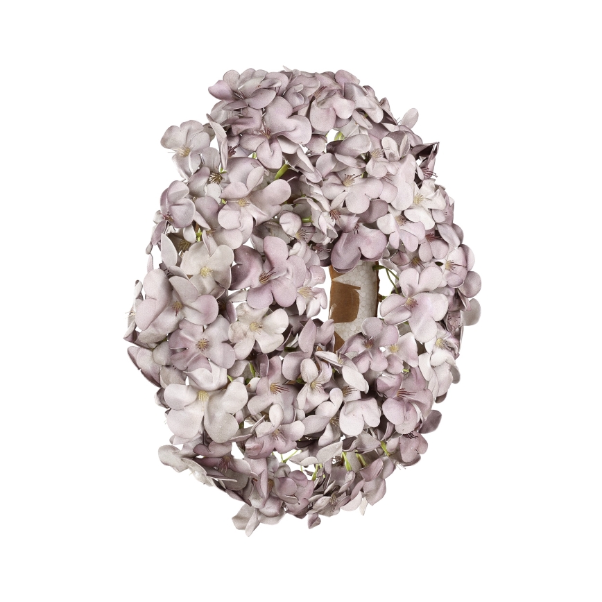 Eglo - Mākslīgo ziedu vainags d. 35 cm violeta