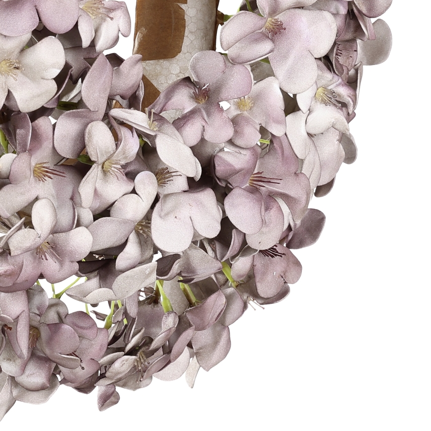 Eglo - Mākslīgo ziedu vainags d. 35 cm violeta