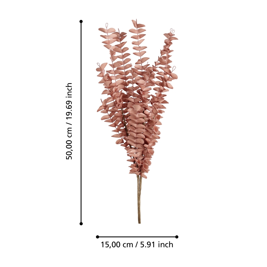 Eglo - Mākslīgā puķe 50 cm sarkana