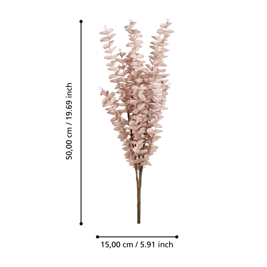 Eglo - Mākslīgā puķe 50 cm rozā
