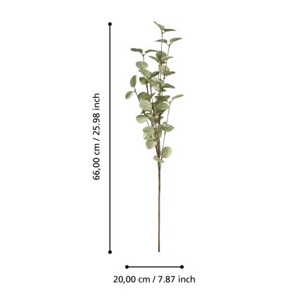 Eglo - Mākslīgā puķe 66 cm zaļa