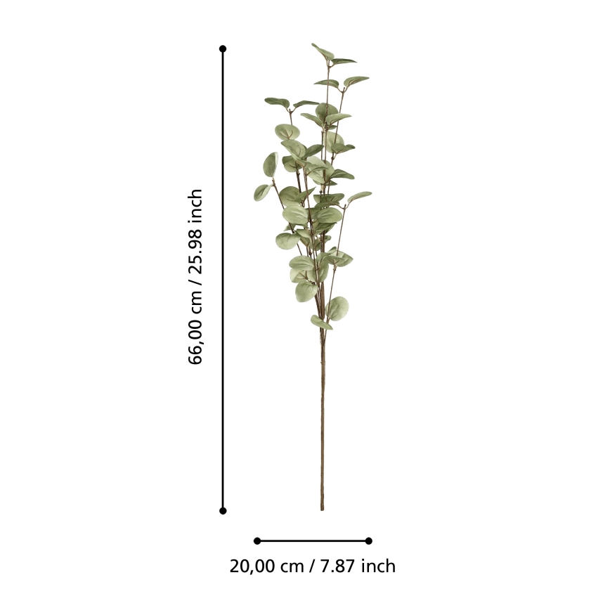 Eglo - Mākslīgā puķe 66 cm zaļa