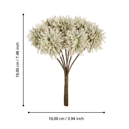 Eglo - Mākslīgā puķe 19 cm dzeltena