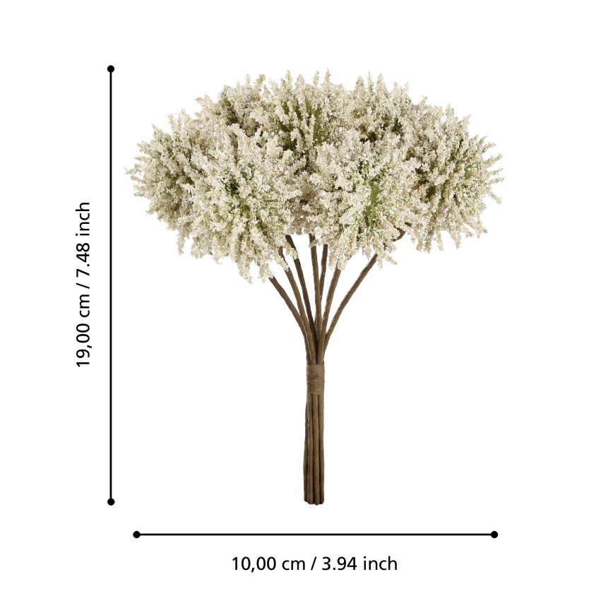 Eglo - Mākslīgā puķe 19 cm dzeltena