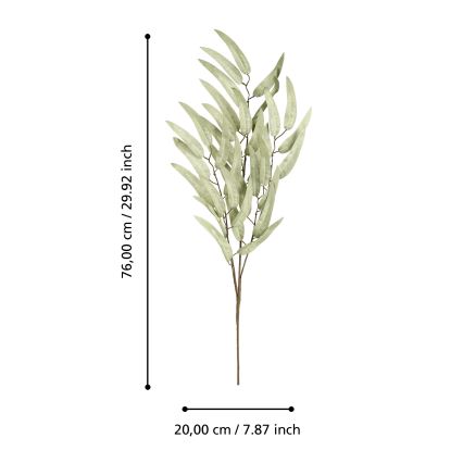 Eglo - Mākslīgā puķe 76 cm zaļa