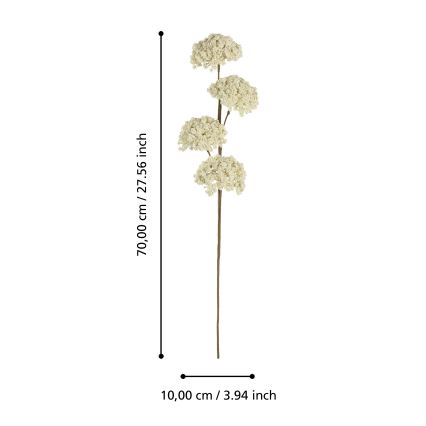 Eglo - Mākslīgā puķe 70 cm dzeltena