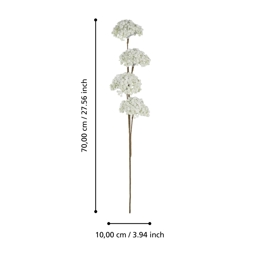 Eglo - Mākslīgā puķe 70 cm balta