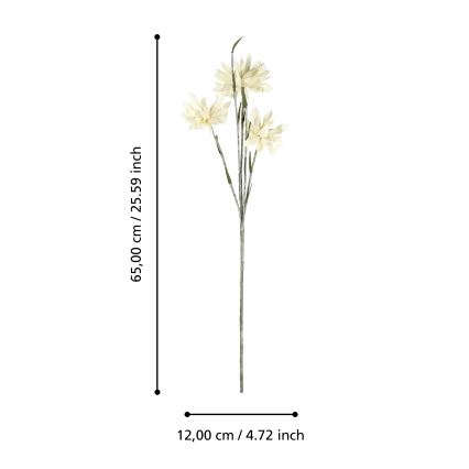 Eglo - Mākslīgā puķe 65 cm dzeltena