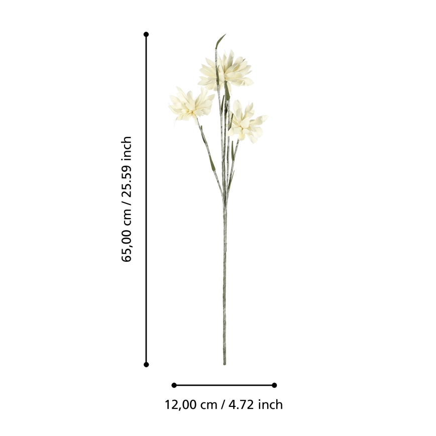 Eglo - Mākslīgā puķe 65 cm dzeltena